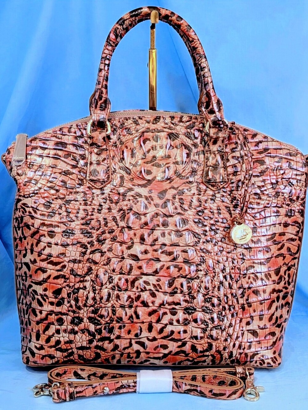 NWOT Brahmin Large Duxbury in Leopard Cub